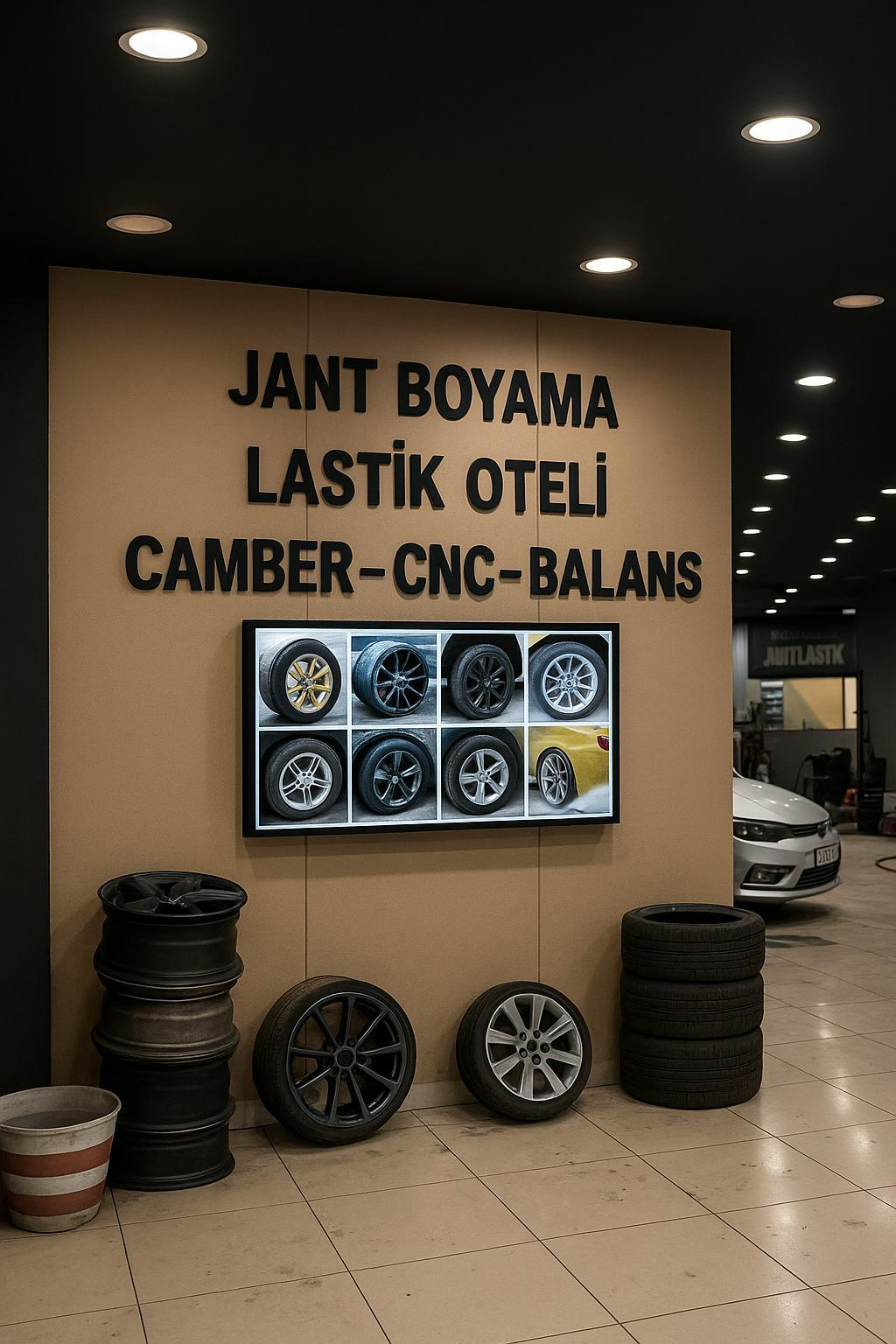 CNC jant boyama ve elektrostatik toz boya uygulaması
